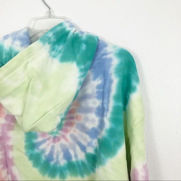 Daydreamer LA Eye Shrunken Hoodie Prismatic Tie Dye - Picture 11 of 12